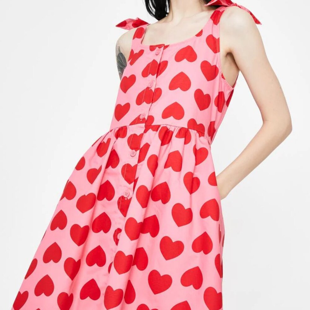 Pink Heart Tie Dress